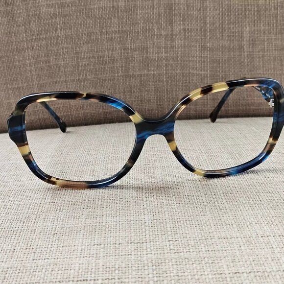 Trina Turk Women Eyeglasses/Sunglasses Frame BLUE STRIPE KIAMA 57[]18 130 - Picture 5 of 12